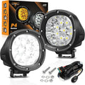 auxbeam p4 series 4 inch white led driving, main product view