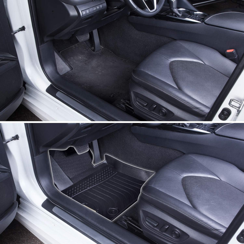 orealtrend Black Floor Mats Liners Replacement for Subaru Crosstrek/XV 2018-2023 Heavy Duty All Weather Guard Front and Rear Car Carpet-Custom Fit-Tough Odorless