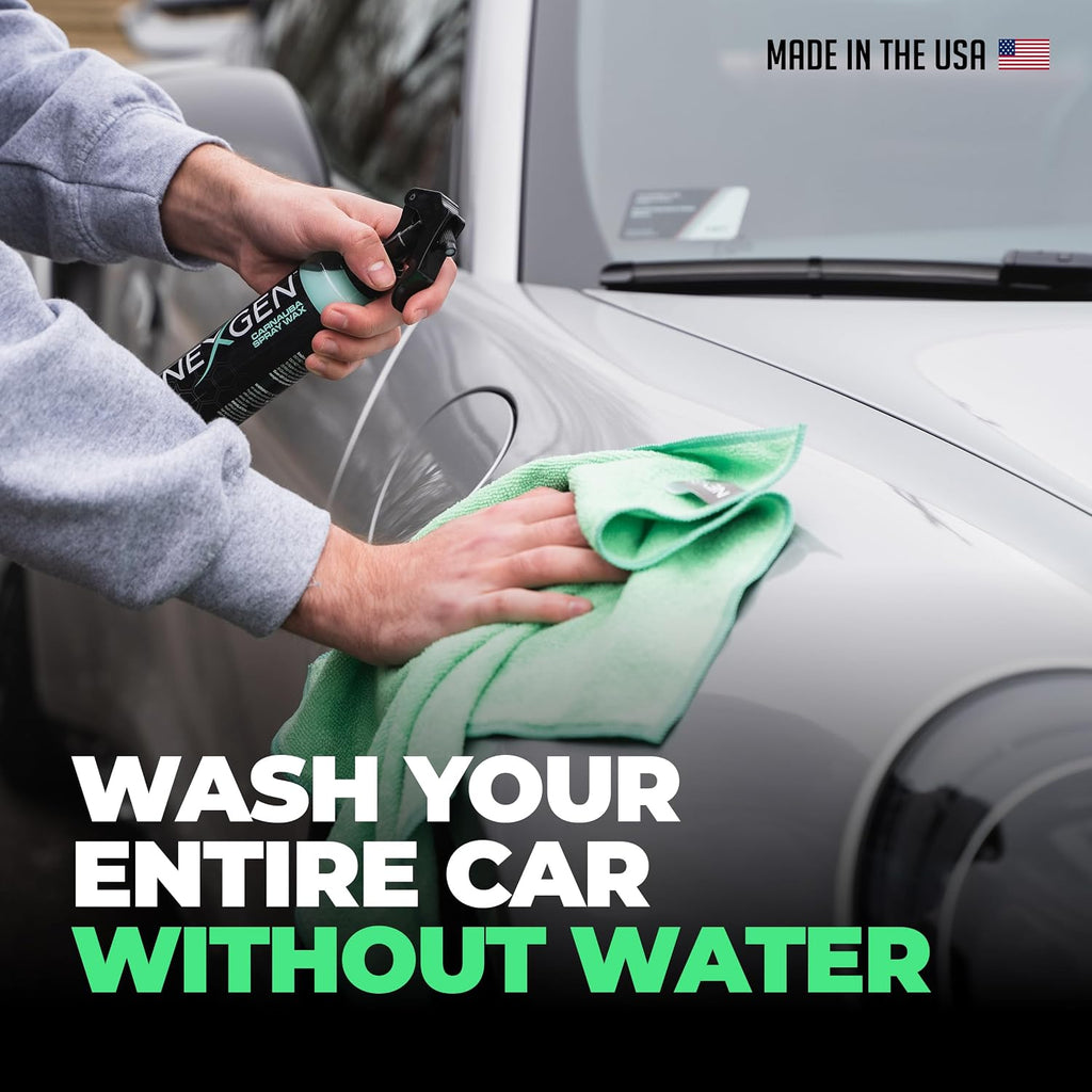 Nexgen Waterless Car Wash (8oz) - Ultimate Waterless Car Cleaner - Scratch-Free and High-Gloss Shine - On-the-Go Car Detailing - Car Cleaning Supplies - Ideal for Cars, Trucks, Boats & More!
