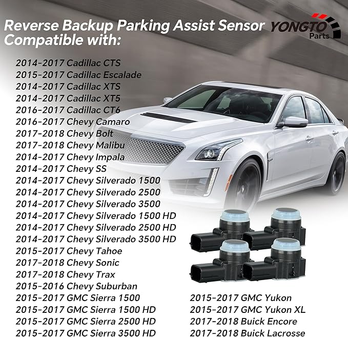 23428268 4Pcs Reverse Backup Parking Assist Sensor Compatible - Image 3