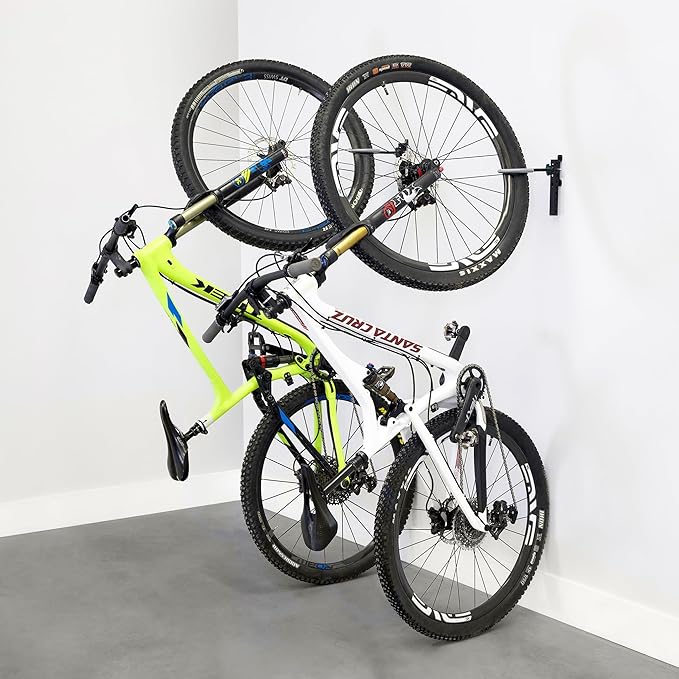 WheelRest Bike Hook, No-Lift Garage Bike Wall Mount 75lbs Max Load, Fits all by StoreYourBoard