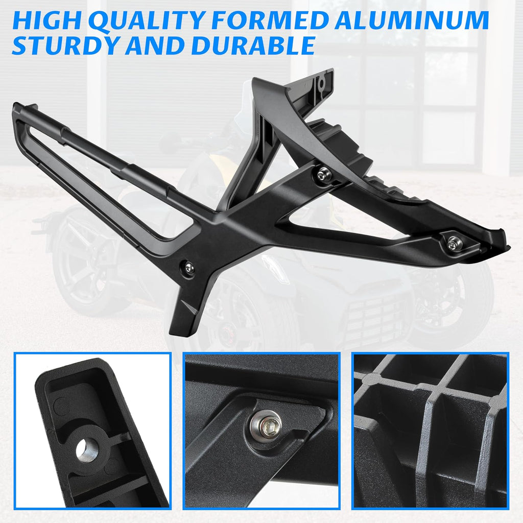 SAUTVS Aluminum Saddlebag Rack for Can-Am Ryker, Black Luggage Bag Rack Kit for Can Am Ryker All Models Accessories (Replace #219400856)