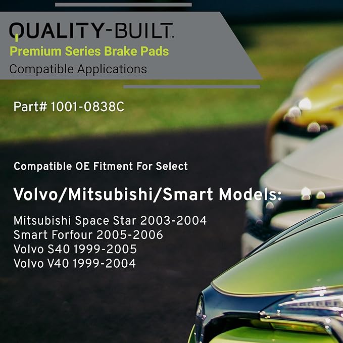 Premium Ceramic Rear Brake Pads Compatible