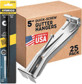 quick screw gutter hangers 5 inch- 25 pack, main product view