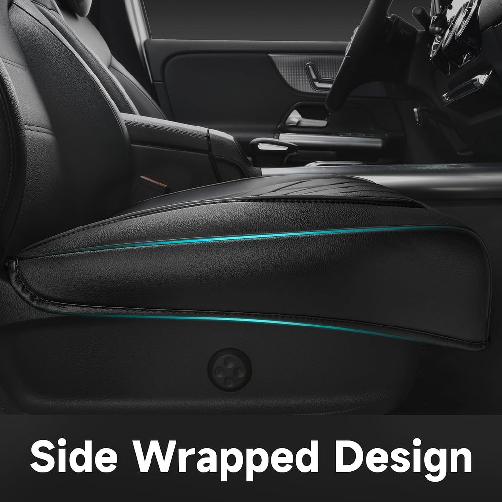 car pass 2 pack leather front car seat, side view