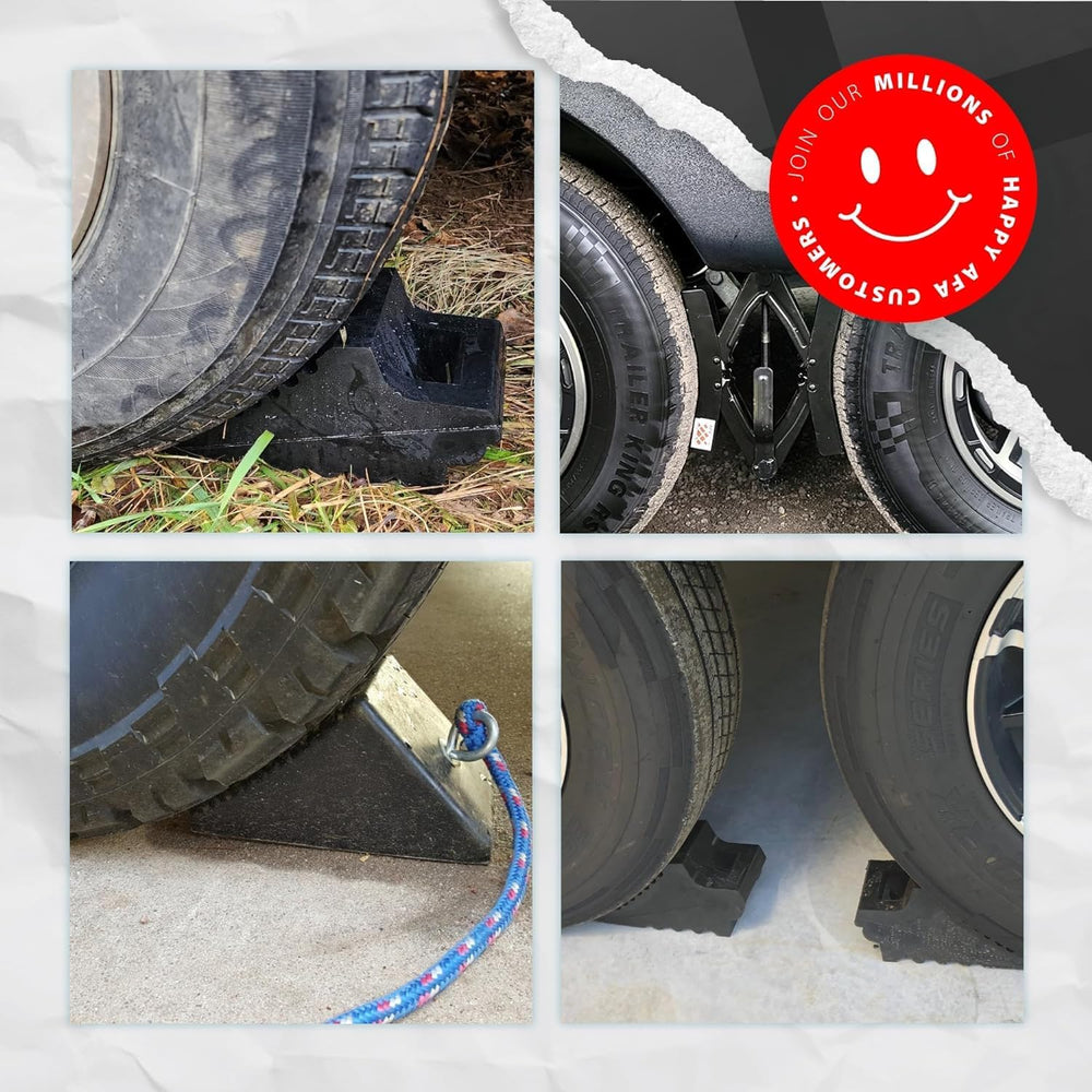 Wheel Chocks for Cars, RVs, Trucks, Trailers, and Vehicles G.V.W. up to 12T, ...