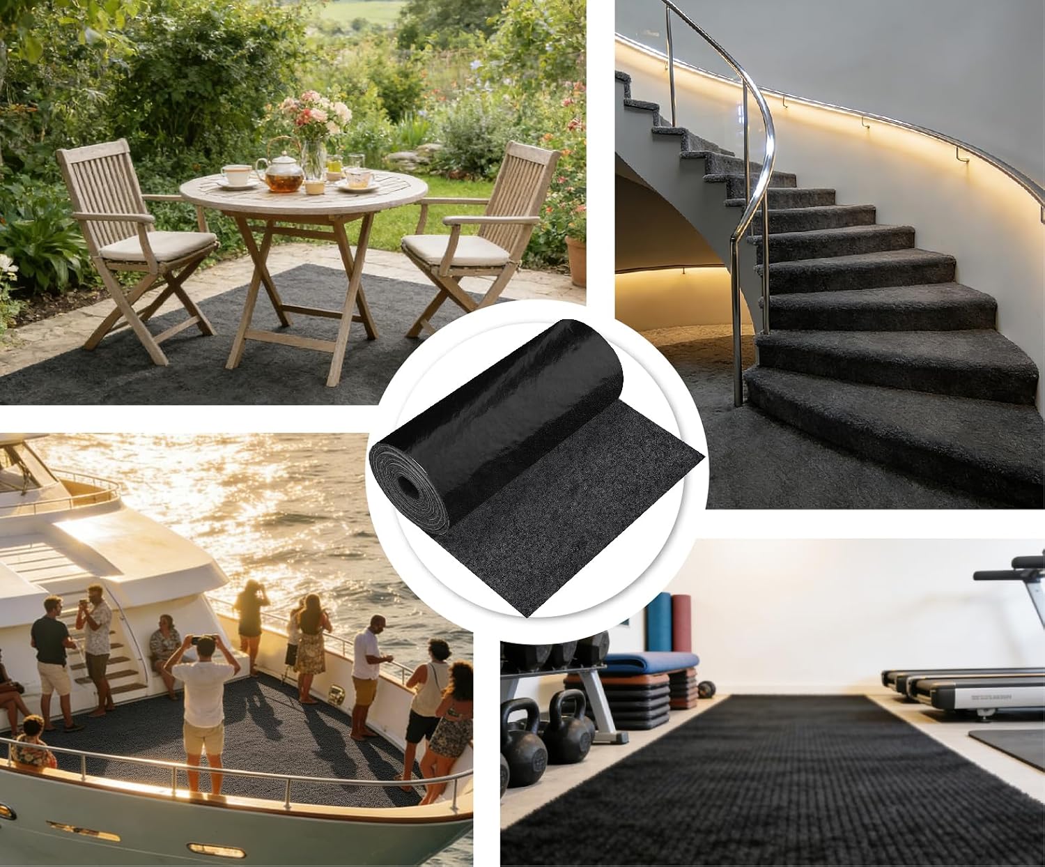 Boat Trailer Bunk Carpet 12 Inch x13Ft, Waterproof Marine Mat, Non-Slip Dirt Resistant for Boat Trailers, Docks, Ramps Ideal for Boat Owners and Marine Enthusiasts