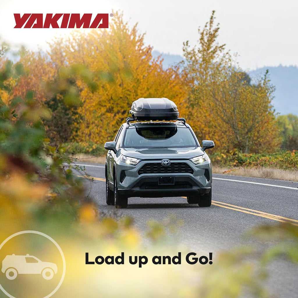 Yakima SkyBox NX 18 Roof Top Cargo Carrier, 18 Cubic Feet, Black – Vehicle Rooftop Hard Shell Travel Storage Box with Dual Sided Opening, SKS Locks and Universal Mounting