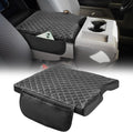 JOYTUTUS Center Console Cover Compatible with 2015-2026 Ford F150, 2017-2026 F250 F350 F450 with 40/20/40 Jump Seat, Leather Armrest Cover Center Console Cushion with Side Pockets (Jump Seat Only)