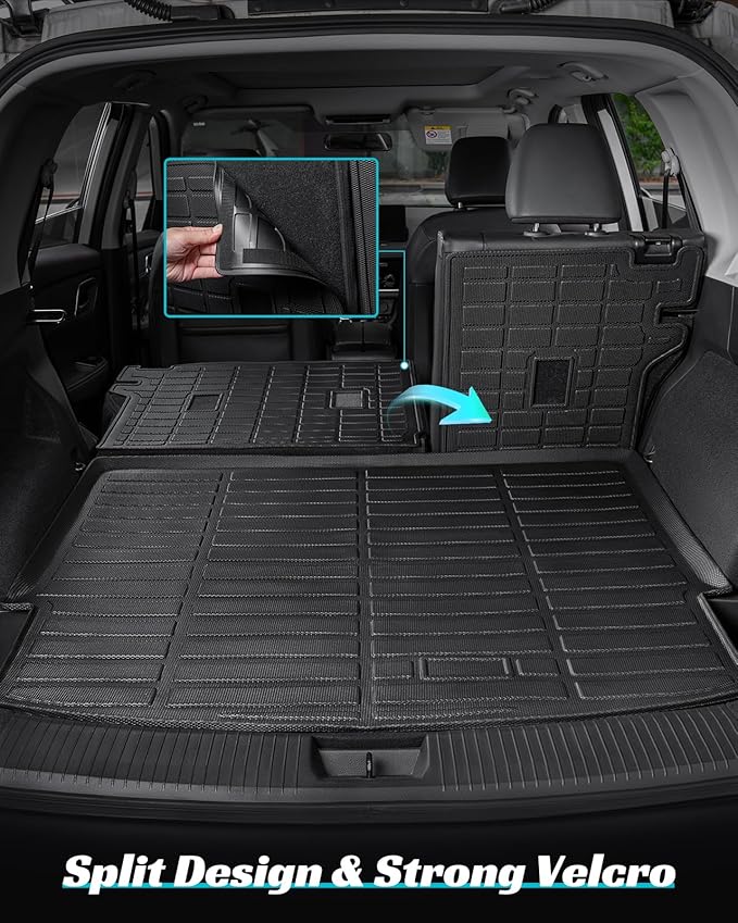 Floor Mats Full Set for Nissan Rogue 2021-2025 Accessories, All Weather Floor