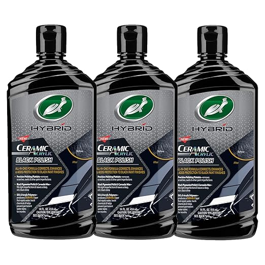 Turtle Wax 53895 Hybrid Solutions Ceramic Acrylic Black Polish and Wax by TurtleWax