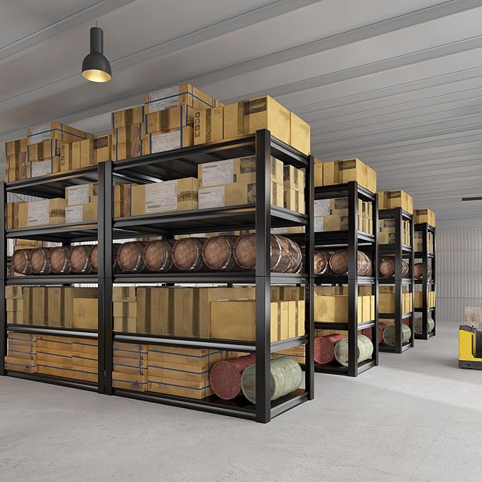 REIBII 2500LBS Garage Shelving 72" H Storage Shelves 39.8" W Metal Shelving - Image 7