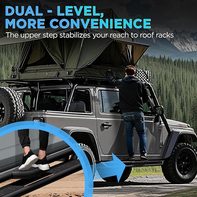 Running Boards Compatible with 2018-2025 Jeep Wrangler JL Unlimited 4 Doors - Image 6