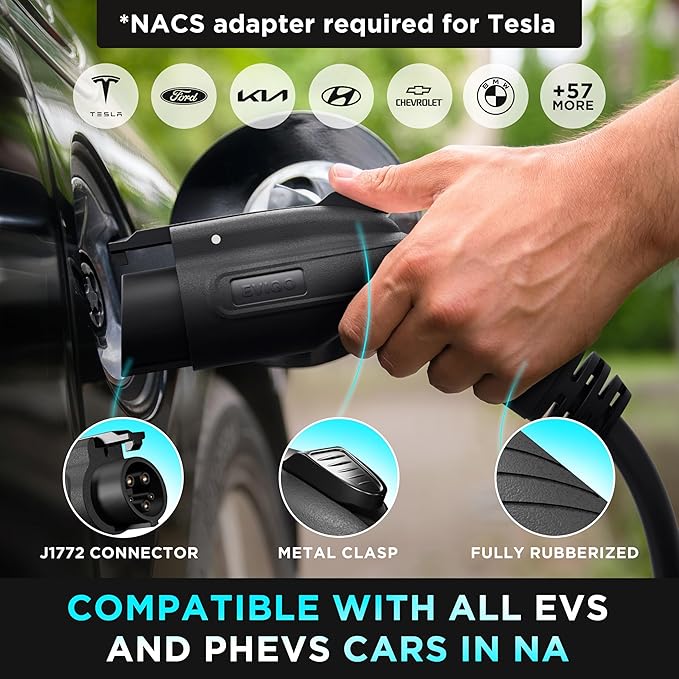 EVIQO Level 2 EV Charger – 48 Amp 240V – Wall EV Charger Level 2, NEMA 14-50 - Image 8
