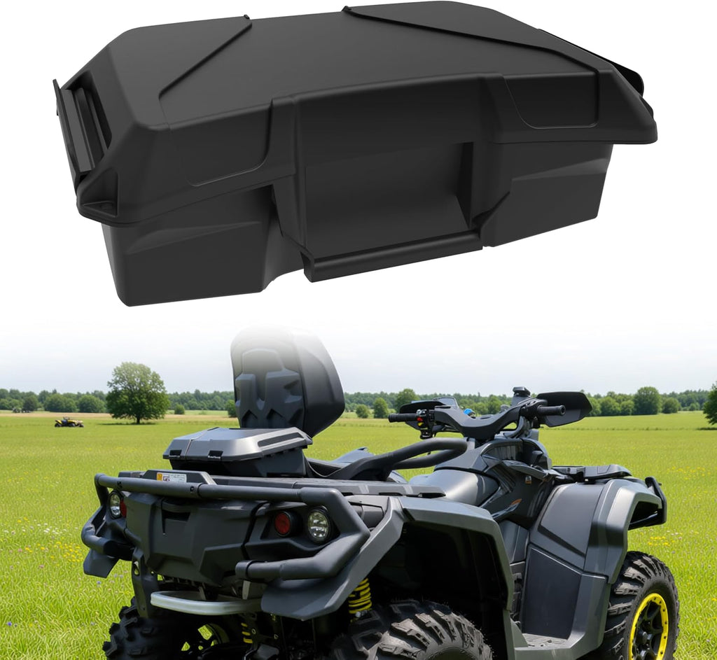 Storage Cargo Box for Can-Am Outlander L MAX 6X6 Accessories, 2 GAL (7.5L) Front Rear Bin Back Seat Rack Box Waterproof Tool Box, Replace# 708200408