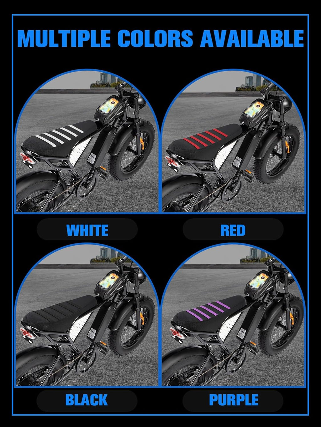 Non-Slip Seat Cover Compatible Fit for Ridstar Q20/Q20 Pro Lite EBike E-Bike, Electric Bike Soft Seat Cover Black