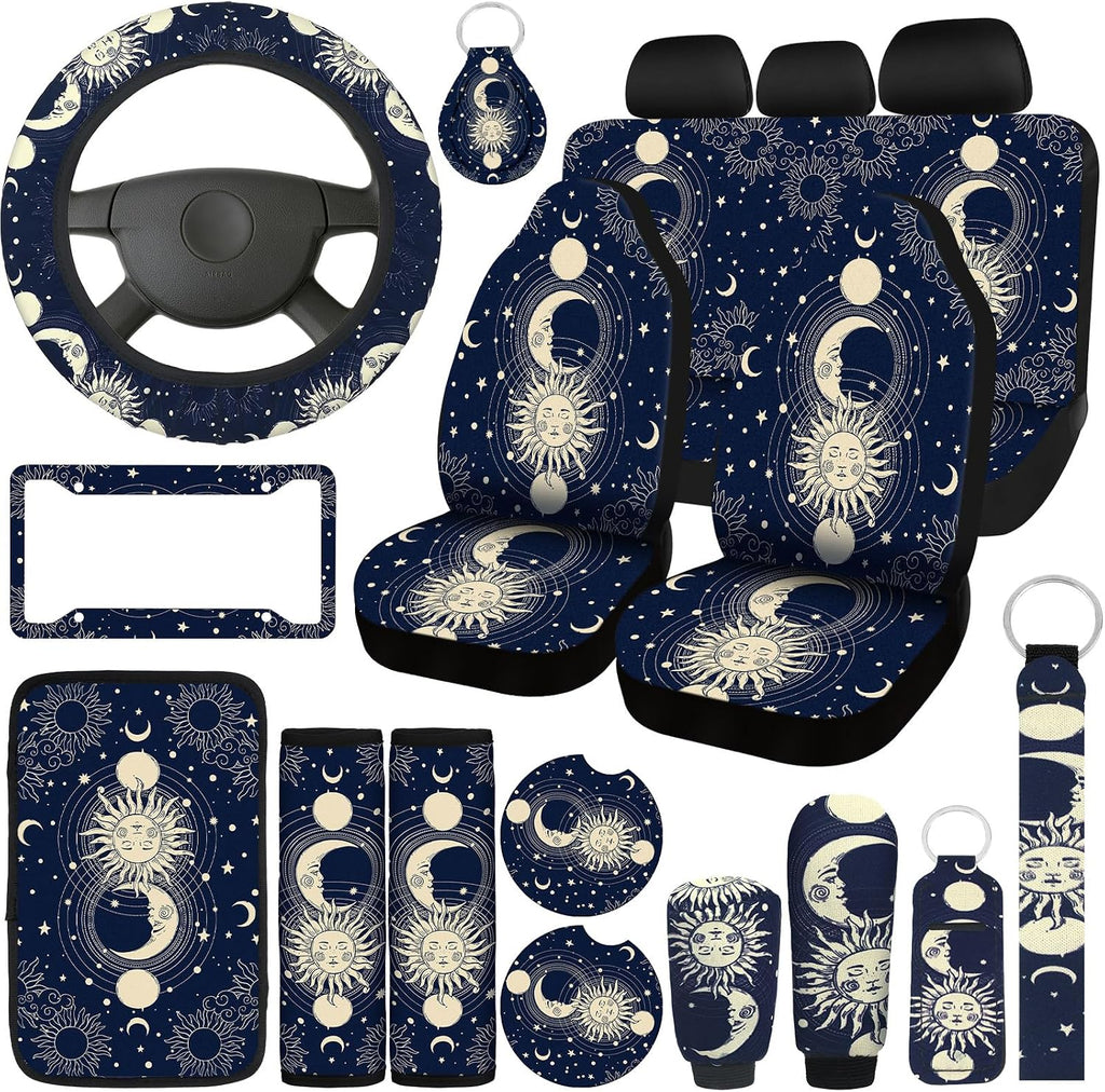 estune 19 pcs car seat covers, full set, main product view