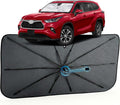 Car Windshield Sun Shade for Toyota Highlander 2014-2026 –[Reflective Coated Fabric] Sunshade Umbrella for Front Window, Car Shades Sun Visor Keep Car Cool and Protects Interior, 1:1 Exact Fit