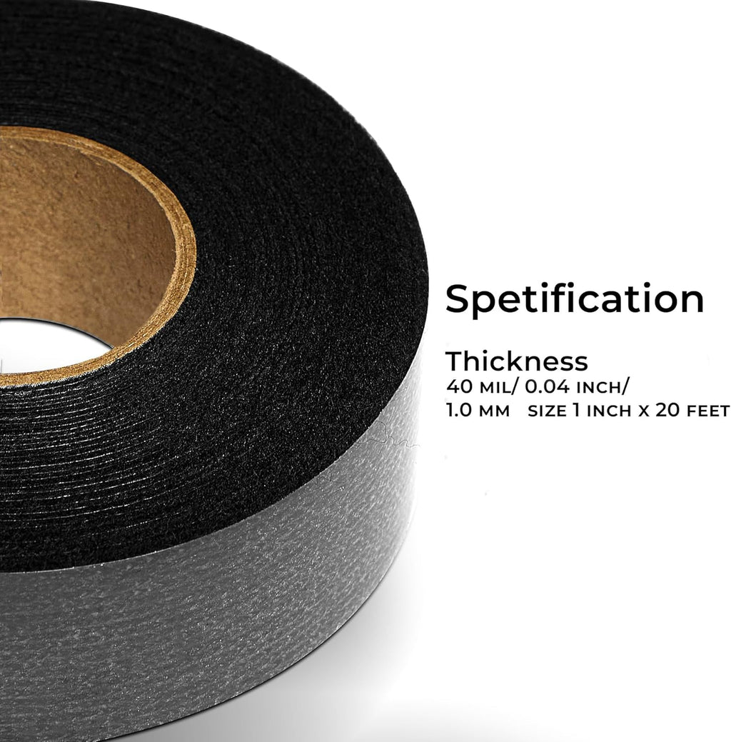 Siless Anticreak Tape 1 Pack 1 inch x 20 ft Anti-Rattle, Anti-Squeak, Anti Creak for Cars, RVs, Boats | Perfect for Dash, Doors, Seatbelts, Interior Trim, Wiring
