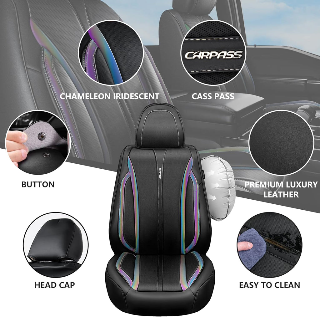 car pass nappa leather car seat covers, durable shown in use