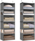 songmics widened hanging closet organizer, 6-tier, separable，2 pack, main product view