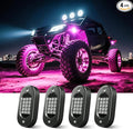 LED Rock Lights for Trucks 4 pods, RGB Rock Lights for UTV by Honalia