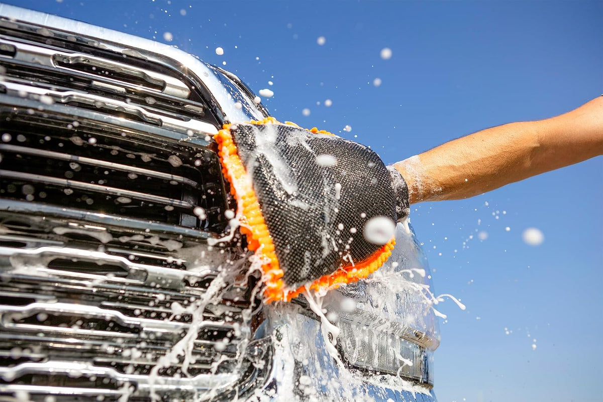 car & rv wash brush kit with 48-144״, front angle view