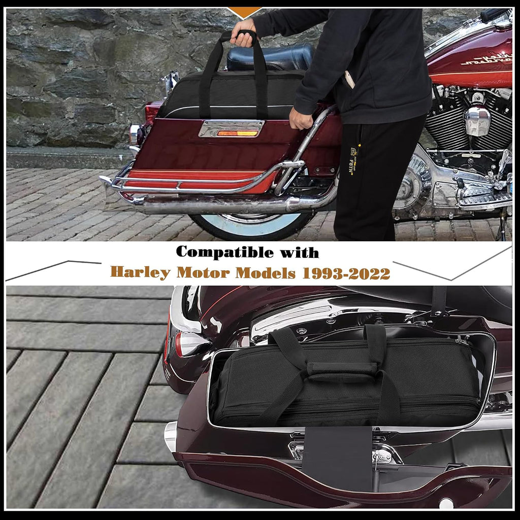 HODRANT Saddlebag Liners Bag, Travel Motorcycle Saddlebag Organizer Compatible with Harley Davidson 1993-2022 Touring Road Glide/Street Glide/Electra Glide/Road King Hard Saddlebag, 1 Bag Only