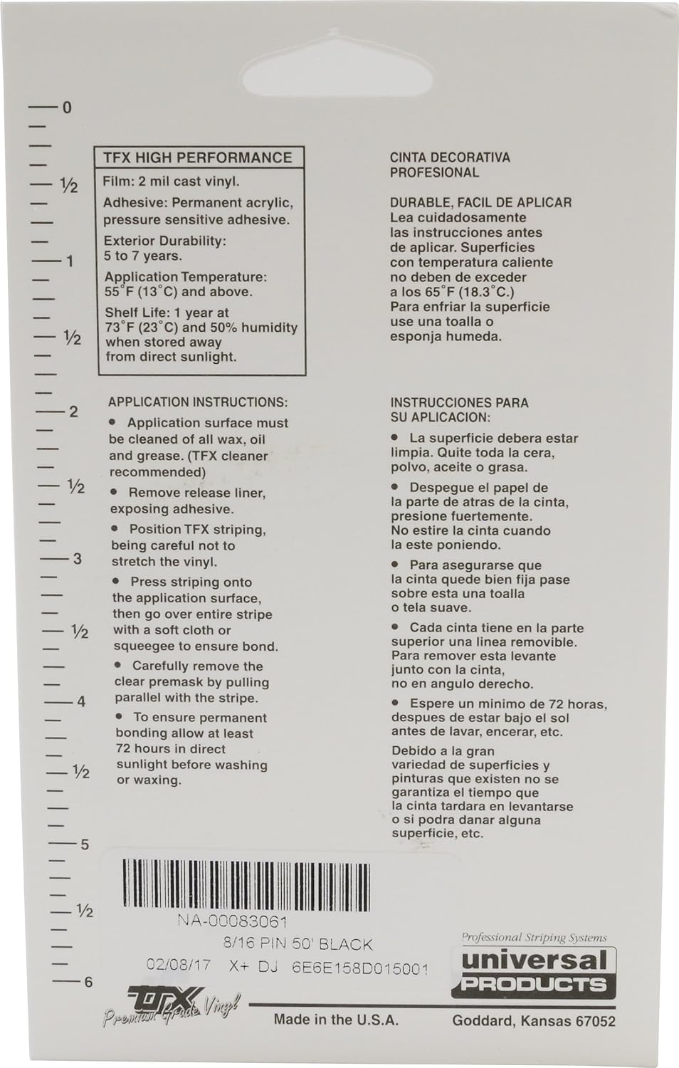 Universal TFX 00083098 - Auto Customizing Dual Pinstripe - 8/16" x 50' (1/4” Stripe, 1/8" Gap, Then 1/8” Stripe) - 098-Autumn Gold Metallic