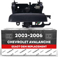 T1A Tailgate Handle Assembly - Compatible with 2002-2006 Chevrolet Avalanche 1500, 02-06 Avalanche 2500; 02-06 Cadillac Escalade EXT - Liftgate Latch Handle - Textured Black - OEM 15086873, 19209650