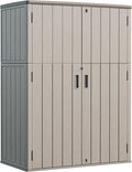 HOMSPARK Outdoor Storage Shed Weather Resistance, Patio Storage Cabinet by HOMSPARK