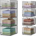 hongtamoya 4-tier stackable closet organizers and storage shelves, main product view