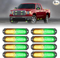 HLauto 1200T Emergency Strobe Grille Lights: 8pcs 12 LED Sync Feature Safety by HLauto