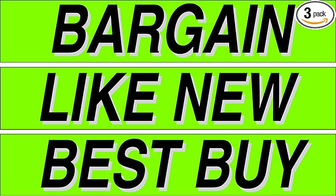 Ez-line Vinyl Windshield Stickers 3 Dozen 15 Inch Chartreuse Slogan Dealership by CarBowz