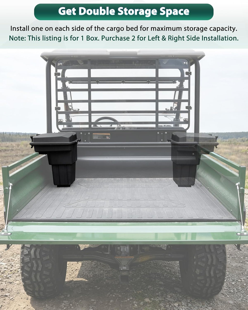 Cargo Storage Box for Kawasaki Mule 4010 2009-2026 / Mule SX 2017-2026 Accessories