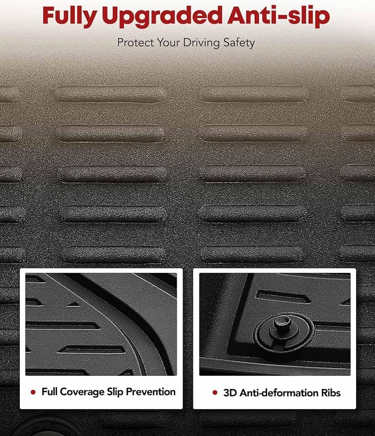 YHTAUTO Floor Mats Fit 2020-2024 Hyundai Sonata & 2021-2025 Kia K5 FWD - Image 4
