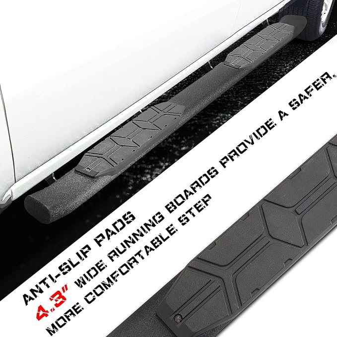 4.3 Inches Oval Tube Bar Running Boards Compatible - Image 6