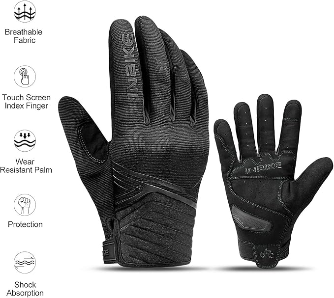 INBIKE Breathable Mesh Motorcycle Gloves Touchscreen - Image 8