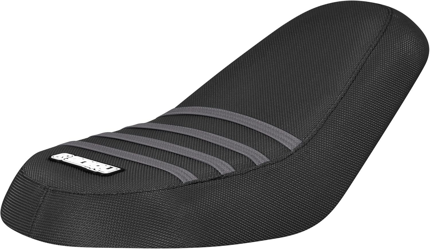 Enjoy Mfg Seat Cover - Compatible with Coleman B200RSV B200RS Mini Bike #579 (All Black with Grey Ribs)