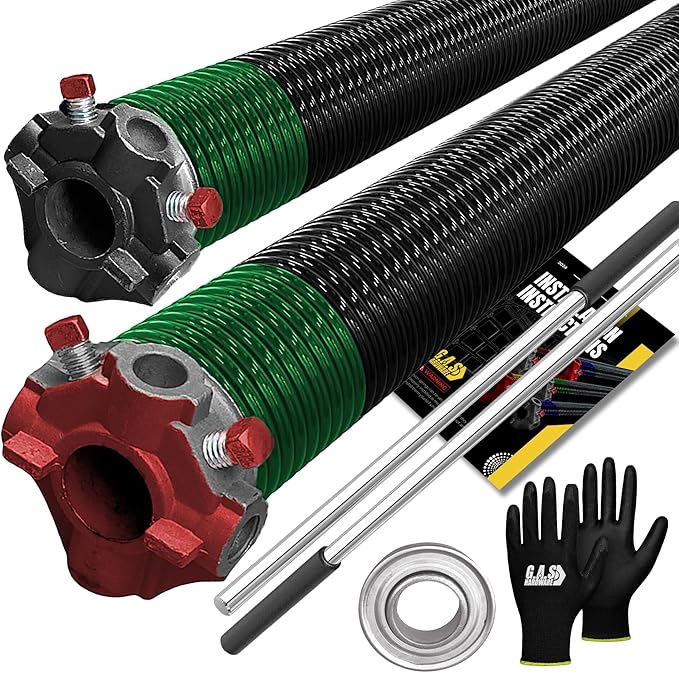 Garage Door Torsion Spring 243x1.75x33 Includes 1” Steel Bearing, Non-Slip by GASHardware