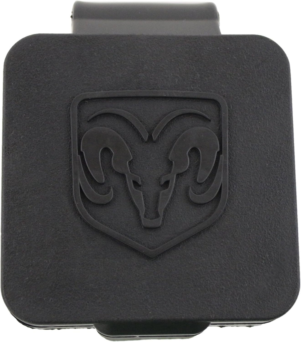 Genuine Dodge RAM Accessories 82208454AB Hitch Receiver Plug with RAM's Head Logo