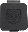 Genuine Dodge RAM Accessories 82208454AB Hitch Receiver Plug with RAM's Head Logo