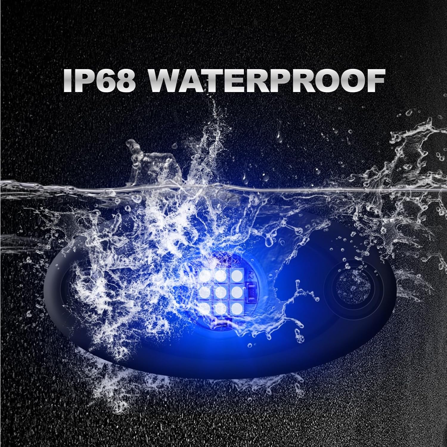 4Pods Rock Lights Blue Neon Underglow led Lamp for Car Trucks ATV UTV SUV Boat Underbody Glow Trail Rig Motorcycle Lights