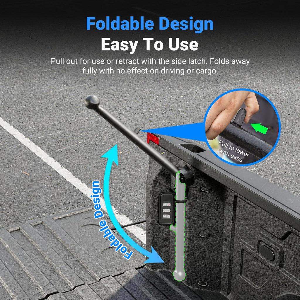 Driver Side Tailgate Step Handle Compatible with 2019-2026 Chevy Silverado GMC Sierra 1500 20-26 2500HD 3500HD Rear Assist Handle Replacement for 2019-2026 Chevy Silverado Accessories