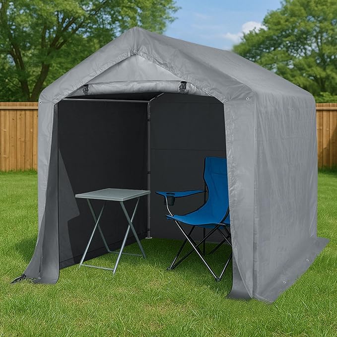 Outvita Outdoor Portable Storage Shed Tent, 6x6 ft Waterproof Carport - Image 8