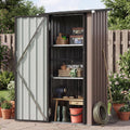 aoxun outdoor storage cabinet shed with floor, small, main product view