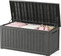 outdoor storage box 275gal waterproof resin deck box,pool, main product view