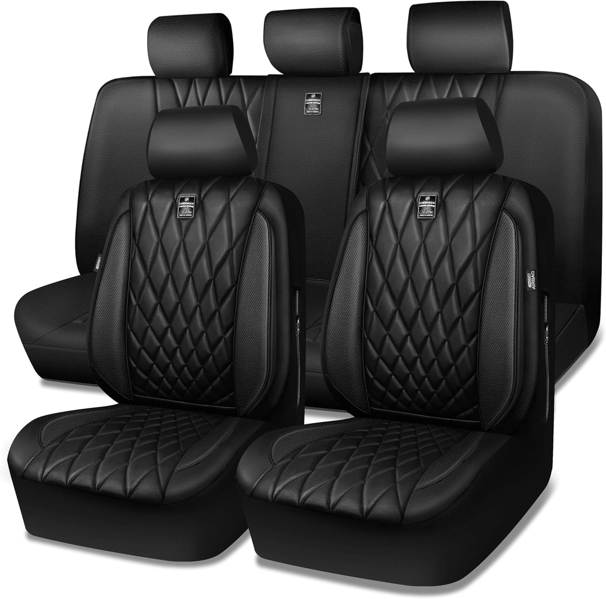 car pass 5 seats piping luxury faux leather, main product view