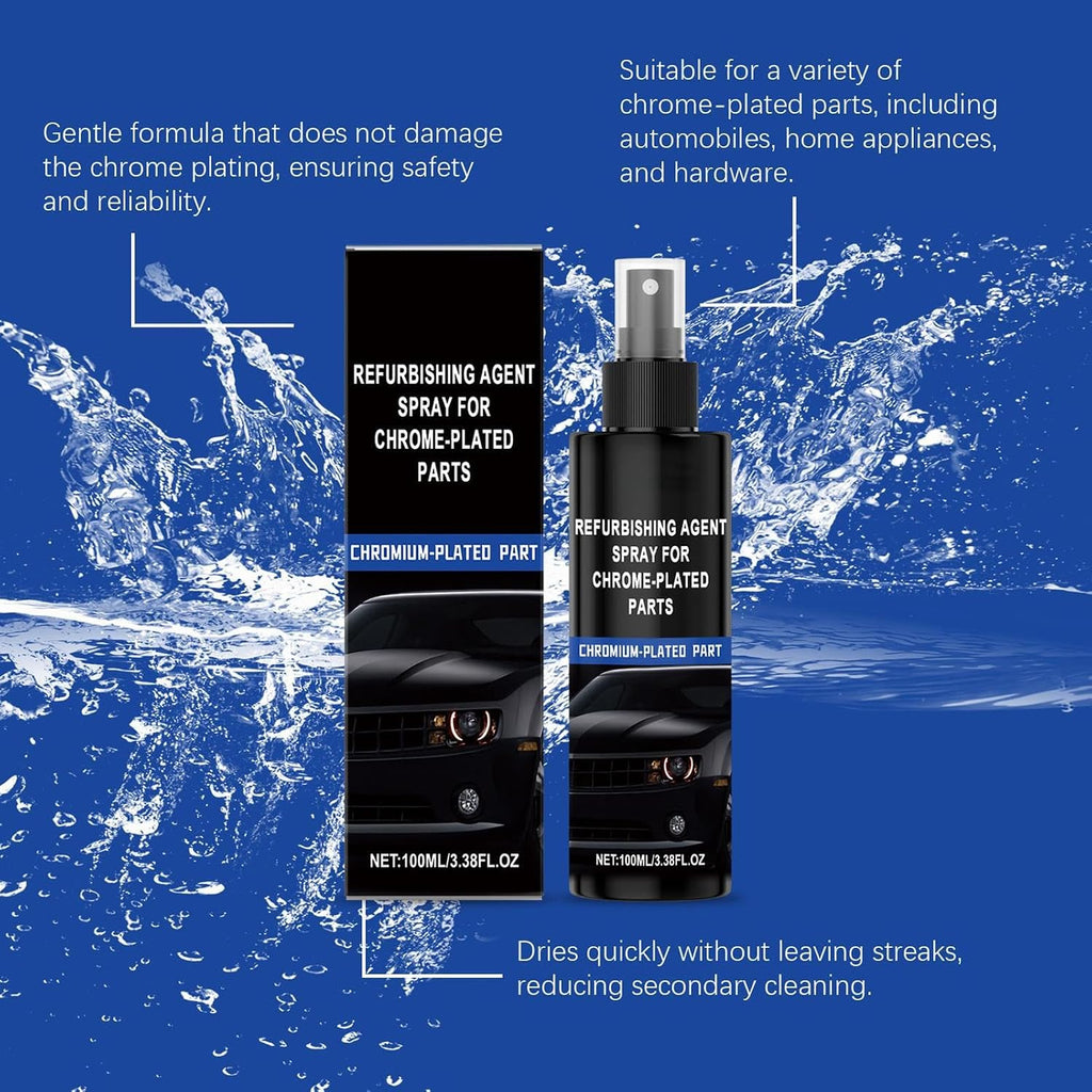 Refurbishing Spray Pads - 1.42 Inches 100ml Car Coating for Automotive Maintenance, Restoration Liquid with Protective Shine, Metal Repair Spray for Home Fence Door Handle Garage Workshop