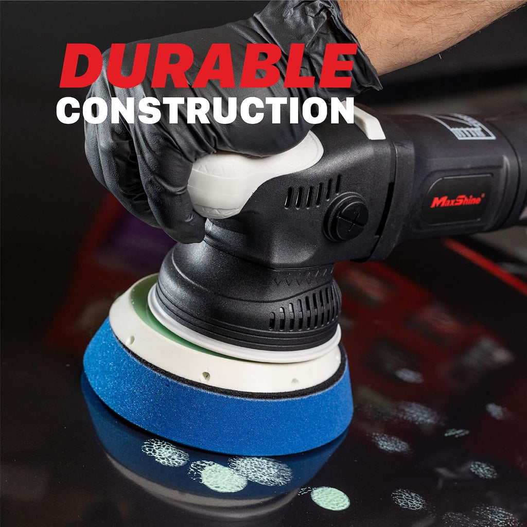 Maxshine 5” Universal DA Backing Plate Pro Series – Hook & Loop Pad Holder, 5/16” Thread – Fits Dual Action Polishers up to 12,000 OPM for Sanding, Buffing, Polishing & Auto Detailing